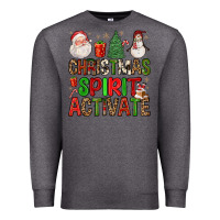 Charcoal Heather christmas spirit activate Premium Sweatshirt - FaDigitalArtStudio