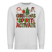 Dove Grey christmas spirit activate Premium Sweatshirt - FaDigitalArtStudio