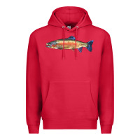 Cardinal Rainbow Trout Premium Hoodie - LillyAllenDesigns