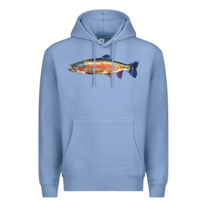 Rainbow Trout Premium Hoodie by LillyAllenDesigns | Teevron
