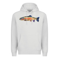 Dove Grey Rainbow Trout Premium Hoodie - LillyAllenDesigns