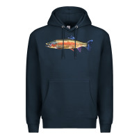 Navy Rainbow Trout Premium Hoodie - LillyAllenDesigns