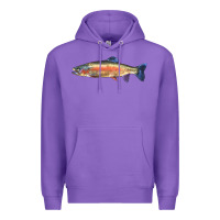 Purple Rainbow Trout Premium Hoodie - LillyAllenDesigns