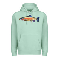 Seafoam Rainbow Trout Premium Hoodie - LillyAllenDesigns