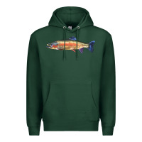 Sports Green Rainbow Trout Premium Hoodie - LillyAllenDesigns
