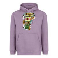 Lavender Vermont State Map Heavyweight Hoodie - RanaPortraitStore