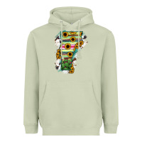 Matcha Vermont State Map Heavyweight Hoodie - RanaPortraitStore