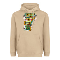 Mushroom Vermont State Map Heavyweight Hoodie - RanaPortraitStore