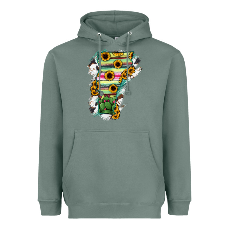 Vermont State Map Heavyweight Hoodie by RanaPortraitStore | Teevron