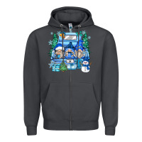 Smoke snowman gnome truck Zipper Hoodie - Zillion Design Studio