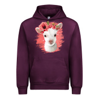 Mauve Wine floral baby goat Urban Hoodie - Jasminsmagicworld