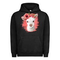 Pigment Black floral baby goat Urban Hoodie - Jasminsmagicworld