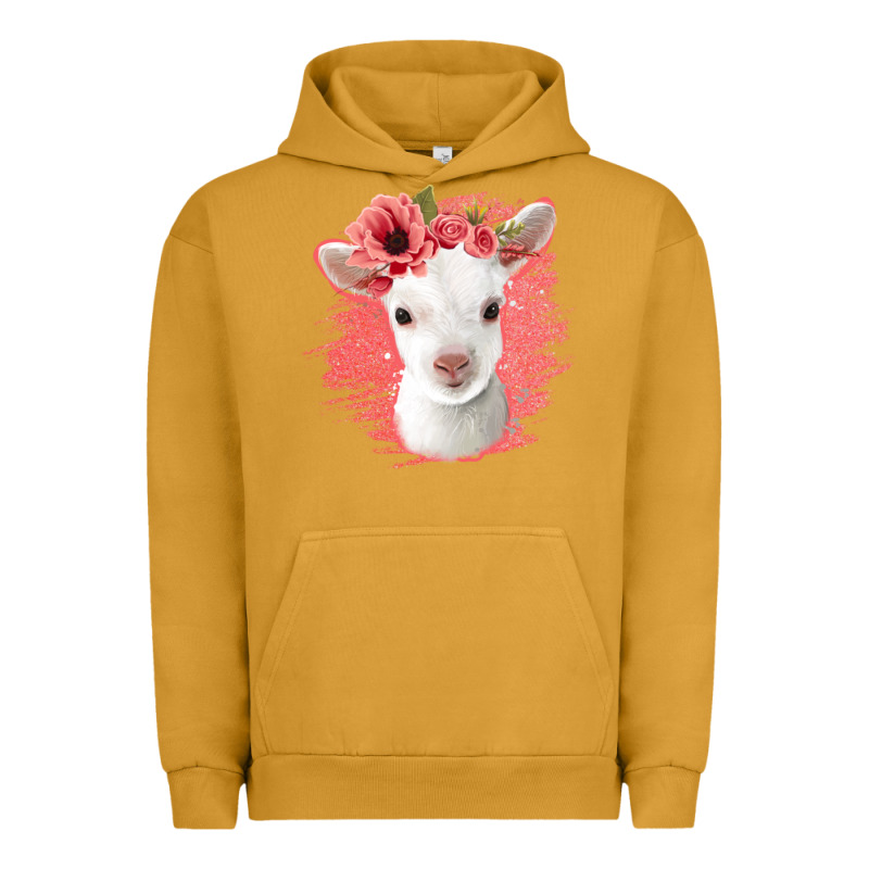 Floral Baby Goat Urban Hoodie by Jasminsmagicworld | Teevron