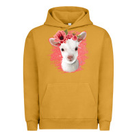 Pigment Peanut Butter floral baby goat Urban Hoodie - Jasminsmagicworld