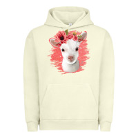 Pigment Pistachio floral baby goat Urban Hoodie - Jasminsmagicworld