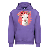 Tulip floral baby goat Urban Hoodie - Jasminsmagicworld