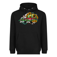 Black Virginia State Map Heavyweight Hoodie - RanaPortraitStore