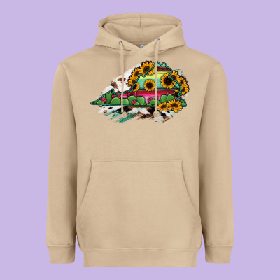 Virginia State Map Heavyweight Hoodie Designed By Ranaportraitstore