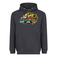 Smoke Virginia State Map Heavyweight Hoodie - RanaPortraitStore