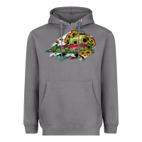 Storm Virginia State Map Heavyweight Hoodie - RanaPortraitStore