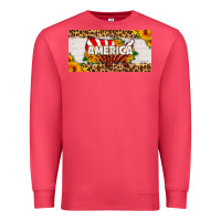 Cardinal america map sunflower license plate Premium Sweatshirt - HRA Design Shop