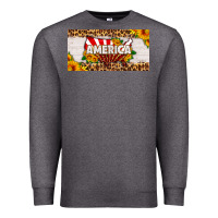 Charcoal Heather america map sunflower license plate Premium Sweatshirt - HRA Design Shop