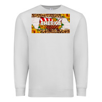 Dove Grey america map sunflower license plate Premium Sweatshirt - HRA Design Shop