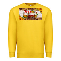 Lemon america map sunflower license plate Premium Sweatshirt - HRA Design Shop