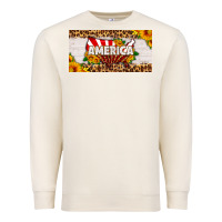 Sandshell america map sunflower license plate Premium Sweatshirt - HRA Design Shop