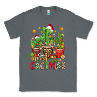 Charcoal Heather christmas cactus merry cactmas Classic Tee - Zillion Design Studio
