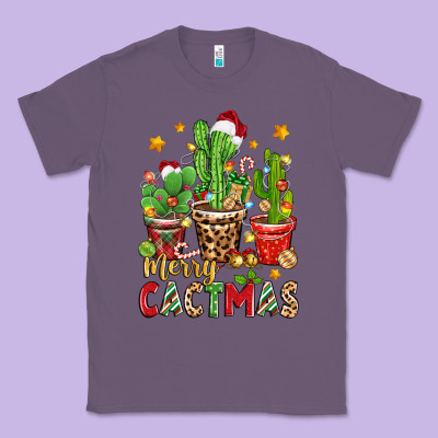 Christmas Cactus Merry Cactmas Classic Tee Designed By Zillion Design Studio