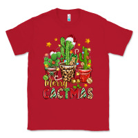 Red christmas cactus merry cactmas Classic Tee - Zillion Design Studio