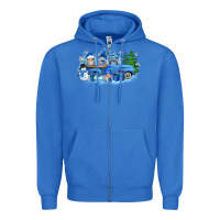 True Royal snow gnome truck Zipper Hoodie - Zillion Design Studio