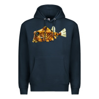 Navy humpback turretfish Premium Hoodie - LillyAllenDesigns