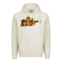 Oatmeal Heather humpback turretfish Premium Hoodie - LillyAllenDesigns