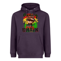 Plum Breaking every chain juneteenth Heavyweight Hoodie - Zillion Design Studio