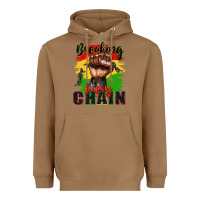 Toasted Coconut Breaking every chain juneteenth Heavyweight Hoodie - Zillion Design Studio