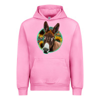 Fuchsia Pink aztec backsground donkey Urban Hoodie - Jasminsmagicworld