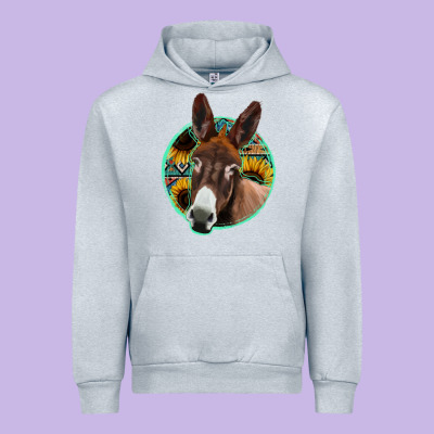 Aztec Backsground Donkey Urban Hoodie Designed By Jasminsmagicworld