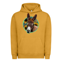 Pigment Peanut Butter aztec backsground donkey Urban Hoodie - Jasminsmagicworld