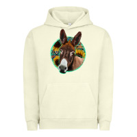 Pigment Pistachio aztec backsground donkey Urban Hoodie - Jasminsmagicworld
