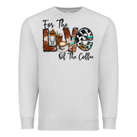 Dove Grey for the love of the coffe Premium Sweatshirt - CowhideDigitalArt