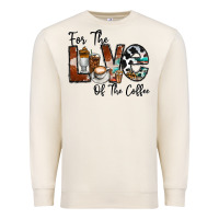 Sandshell for the love of the coffe Premium Sweatshirt - CowhideDigitalArt