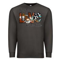 Smoke for the love of the coffe Premium Sweatshirt - CowhideDigitalArt