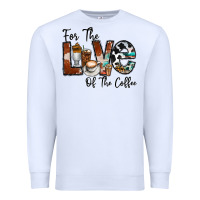 White for the love of the coffe Premium Sweatshirt - CowhideDigitalArt