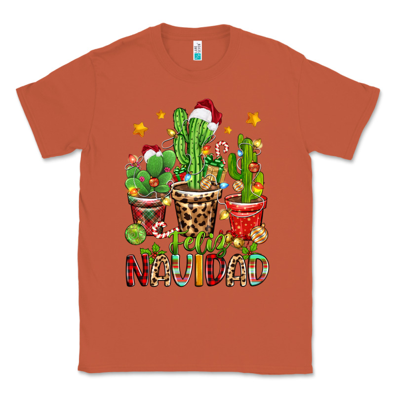 Christmas Cactus Feliz Navidad Classic Tee by Zillion Design Studio | Teevron
