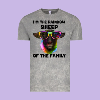 I'm The Rainbow Sheep Of The Family Suffolk Sheep Vintage Tee Designed By Artiststas