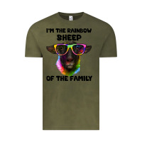 Vintage Olive i'm the rainbow sheep of the family suffolk sheep Vintage Tee - Artiststas