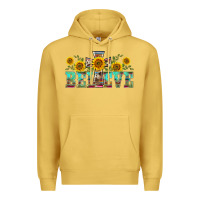 Antique Gold western believe sunflowers flowers Premium Hoodie - BarkalooDesign
