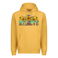 Mustard western believe sunflowers flowers Premium Hoodie - BarkalooDesign